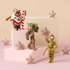 Chewbacca With Christmas Tree Ornament