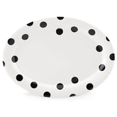 Deco Dot 14" Oval Serving Platter
