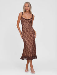 Deja Dress - Brown Lace