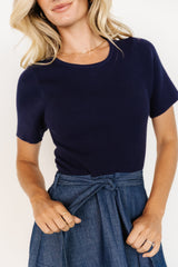 Olina Midi Dress | Chambray + Navy