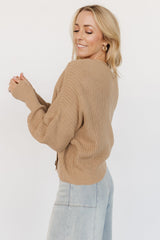 Gracie Knit Cardigan | Light Camel