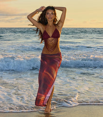 Festival Headliner Beaded Triangle Bralette