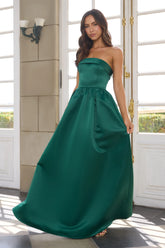 Elegance In Motion Strapless Maxi Dress