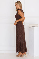 Stay Fab Maxi Dress Brown