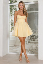 Seen In France Mini Dress Yellow