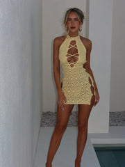 Eirian Mini Dress Lemon