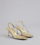 Delicately Dangerous Strappy Slingback Heels