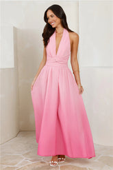 Kiss And Tell Halter Maxi Dress