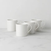 LX Collective White Mugs, Set of 4