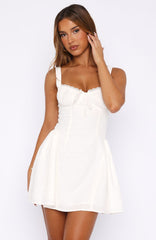 Don't Need Time Mini Dress White