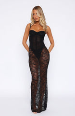 In The Atmosphere Lace Dress Black