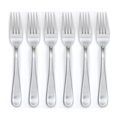 Malibu Satin Dinner Forks, Set of 6