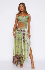 Florence Fling Maxi Dress Moss Blossom
