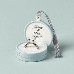 Personalized Together Forever Ring Box Ornament