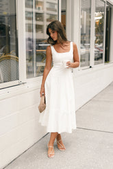 Una Midi Dress - White