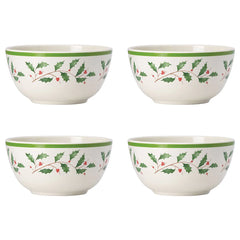 Holiday Melamine 4-Piece All-Purpose Bowl Set
