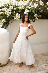 Party Favour Maxi Dress White