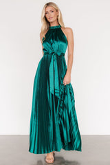 Capulet Pleated Maxi Dress | Emerald