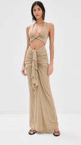 Christopher Esber Vivenda Drape Front Dress Vivenda Drape Front Dress