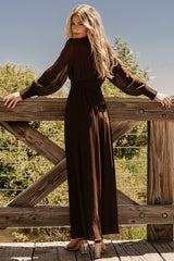 Olivia Maxi Dress | Dark Brown