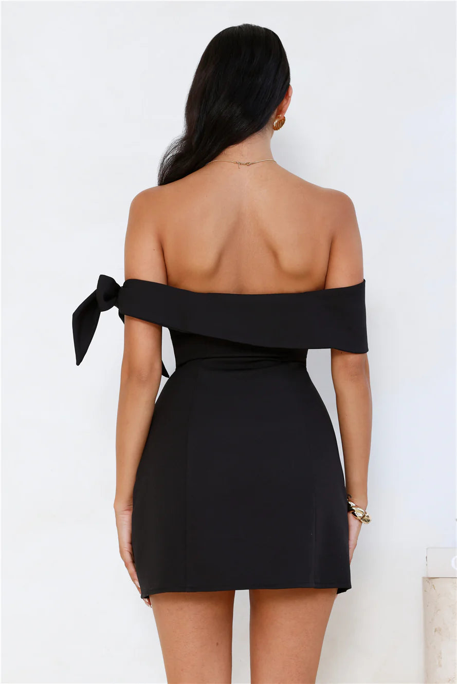 Seashell Dream Off Shoulder Mini Dress