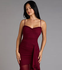 Sherrie Mesh Slit Mermaid Formal Dress