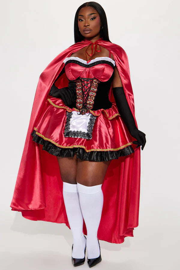 Sweet Little Red 2 Piece Costume Set - Red/Black