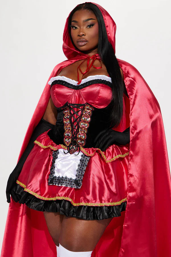 Sweet Little Red 2 Piece Costume Set - Red/Black
