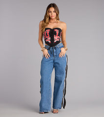 Ultra Game NBA Chicago Bulls Corset Top