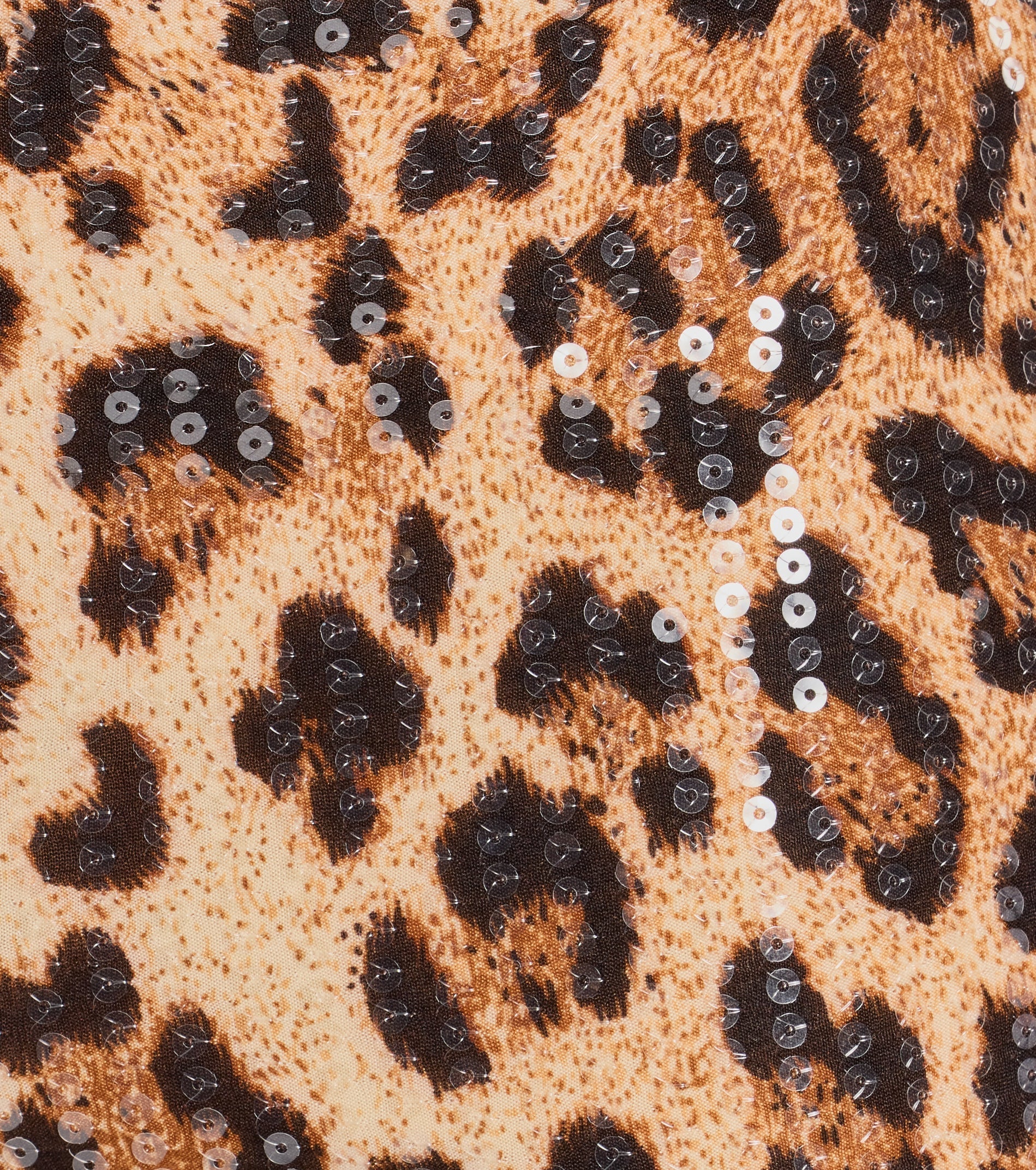 Sassy Look Sequin Leopard Print Hot Shorts