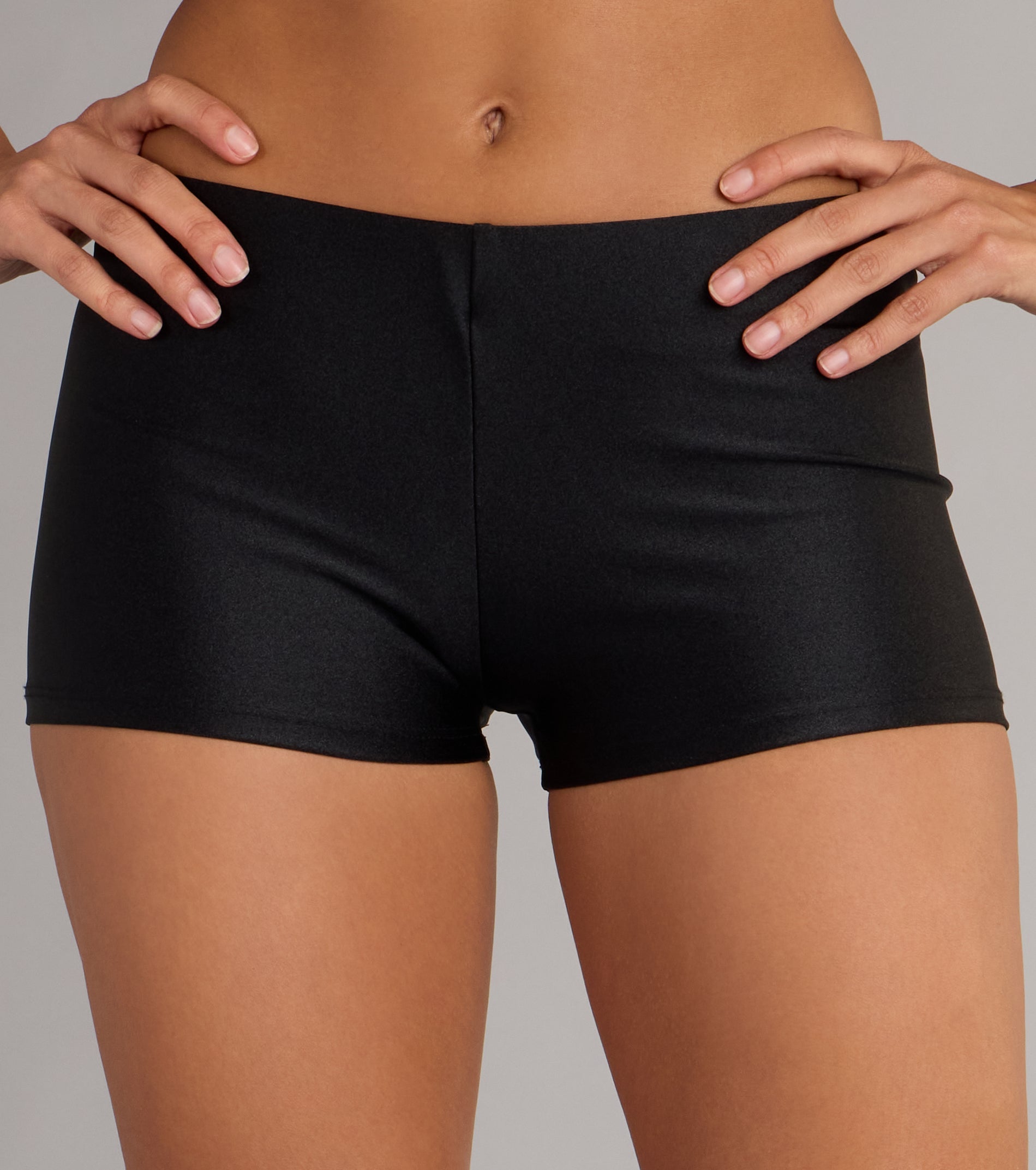 Sleek And Stunning Mid-Rise Hot Shorts