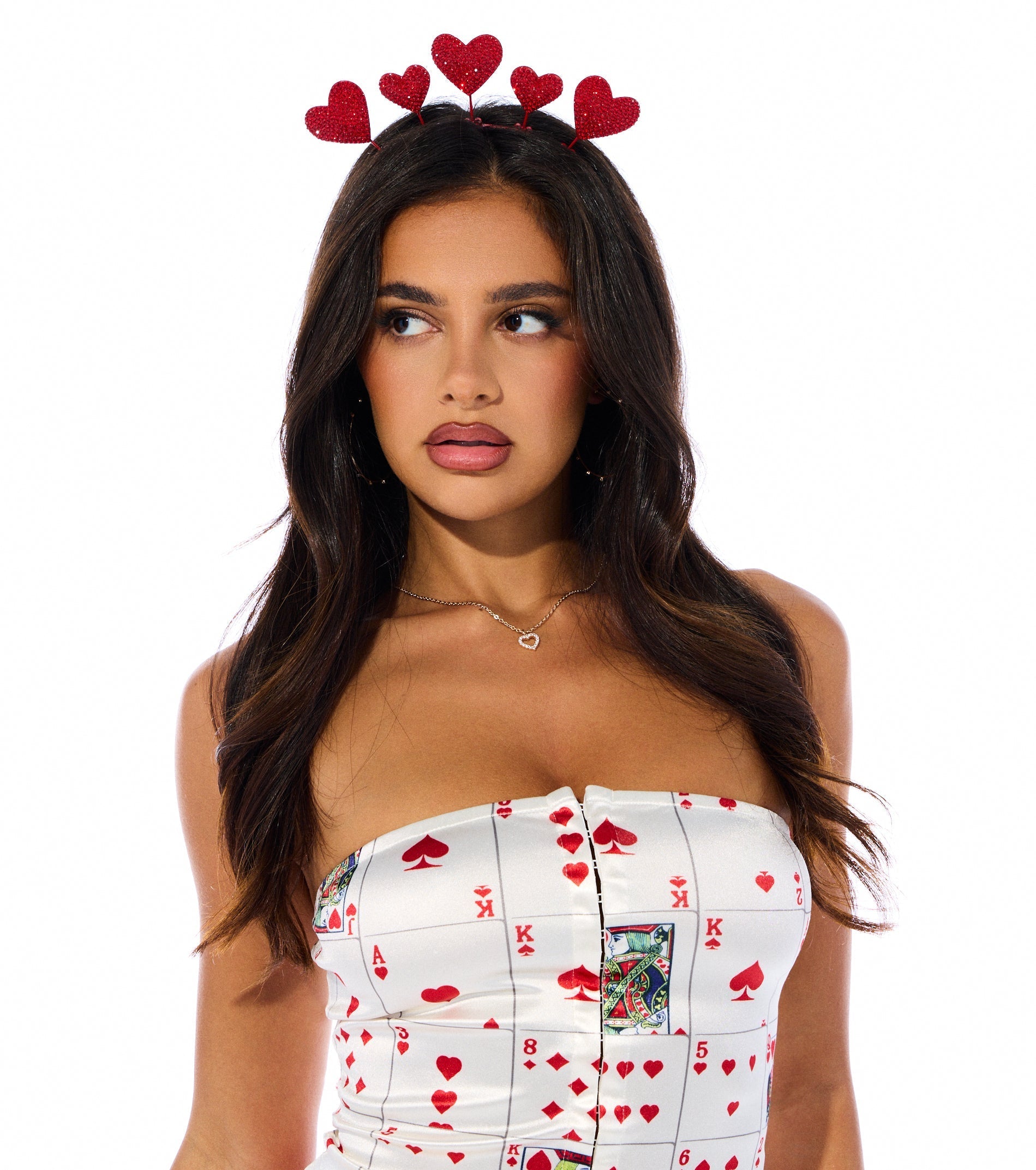 Cupid Cutie Rhinestone Heart Headband