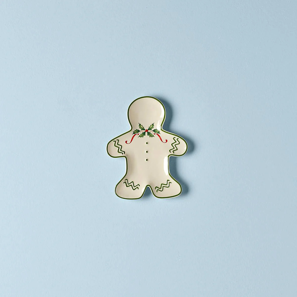 Holiday Gingerbread Man Accent Plate