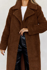 Luxe Teddy Coat Chocolate