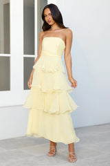 Wedding Adventure Strapless Maxi Dress