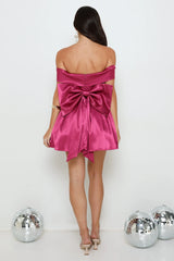 Luxe Language Off Shoulder Mini Dress