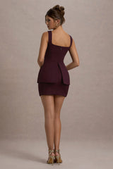 Maci | Port Tailored Square-Neck Mini Dress