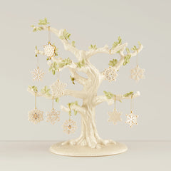 Snowflake 10-Piece Ornament & Tree Set
