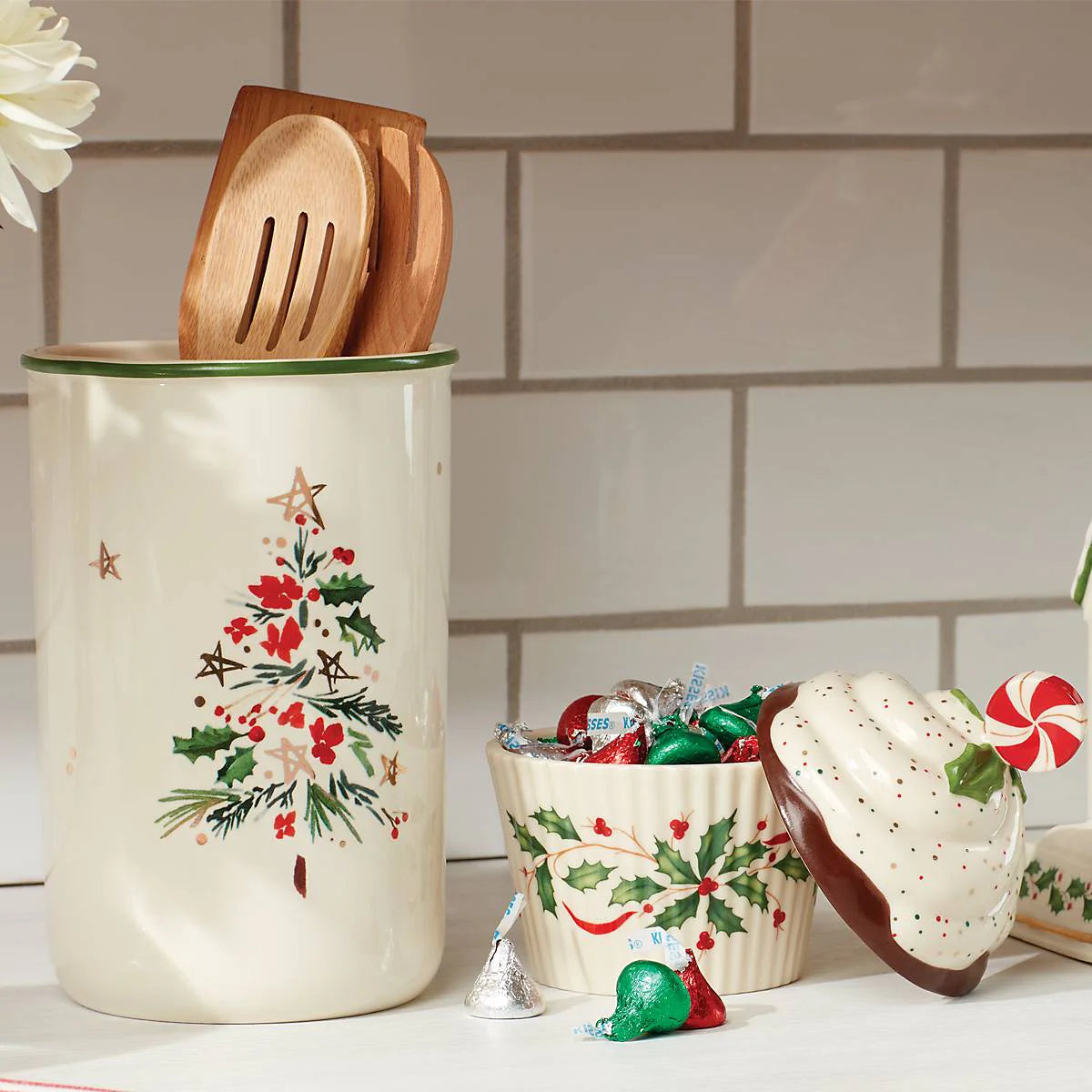 Hosting The Holidays Bakeshop Cupcake Candy Dish