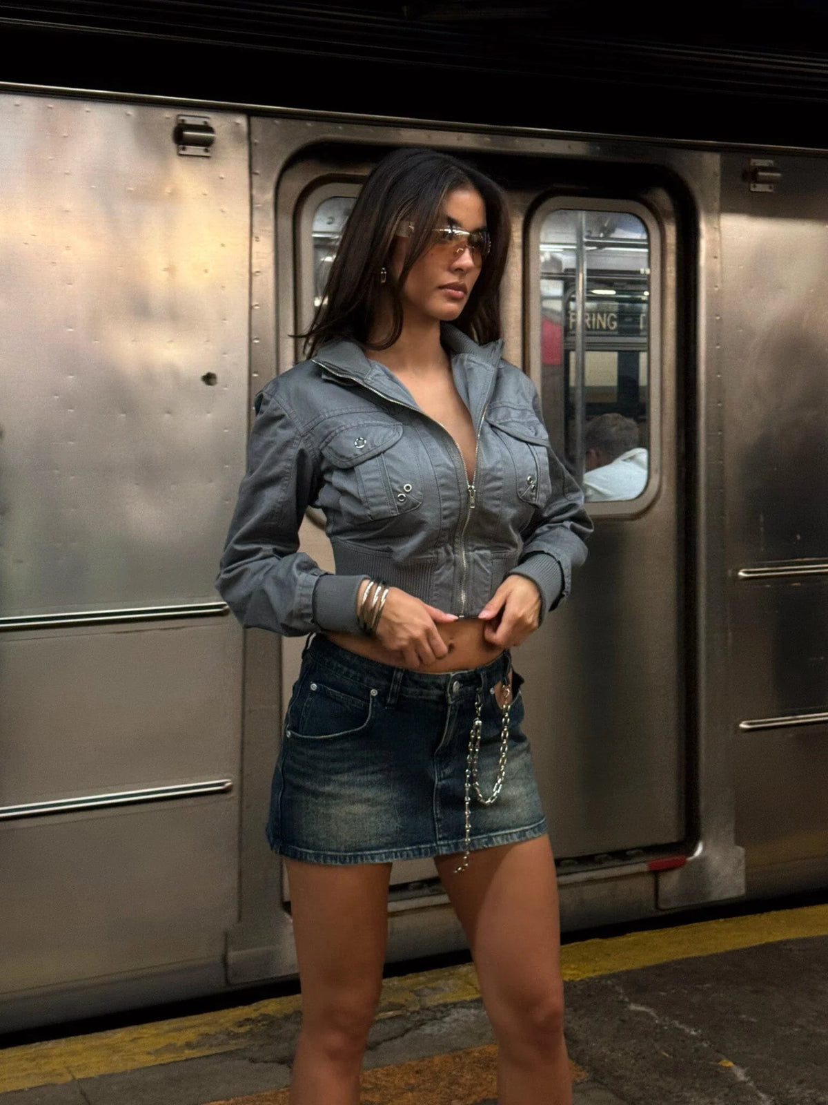 Jax Mini Skirt Denim