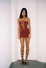 Declan Mini Dress Burgundy