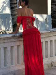 LUBELA CORSET TOP RED