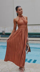 Frances Maxi Dress - Rust