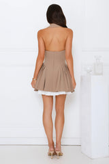 Luxe Lounge Halter Mini Dress