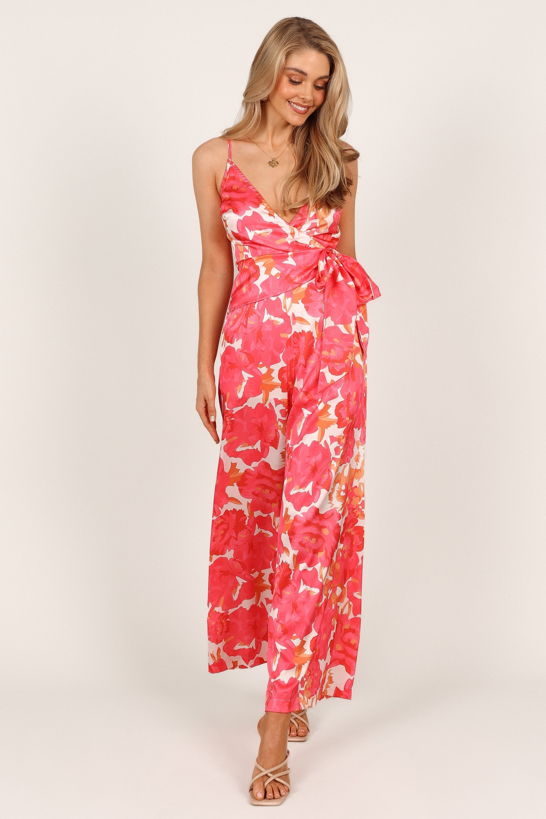 Adison Jumpsuit - Pink Floral
