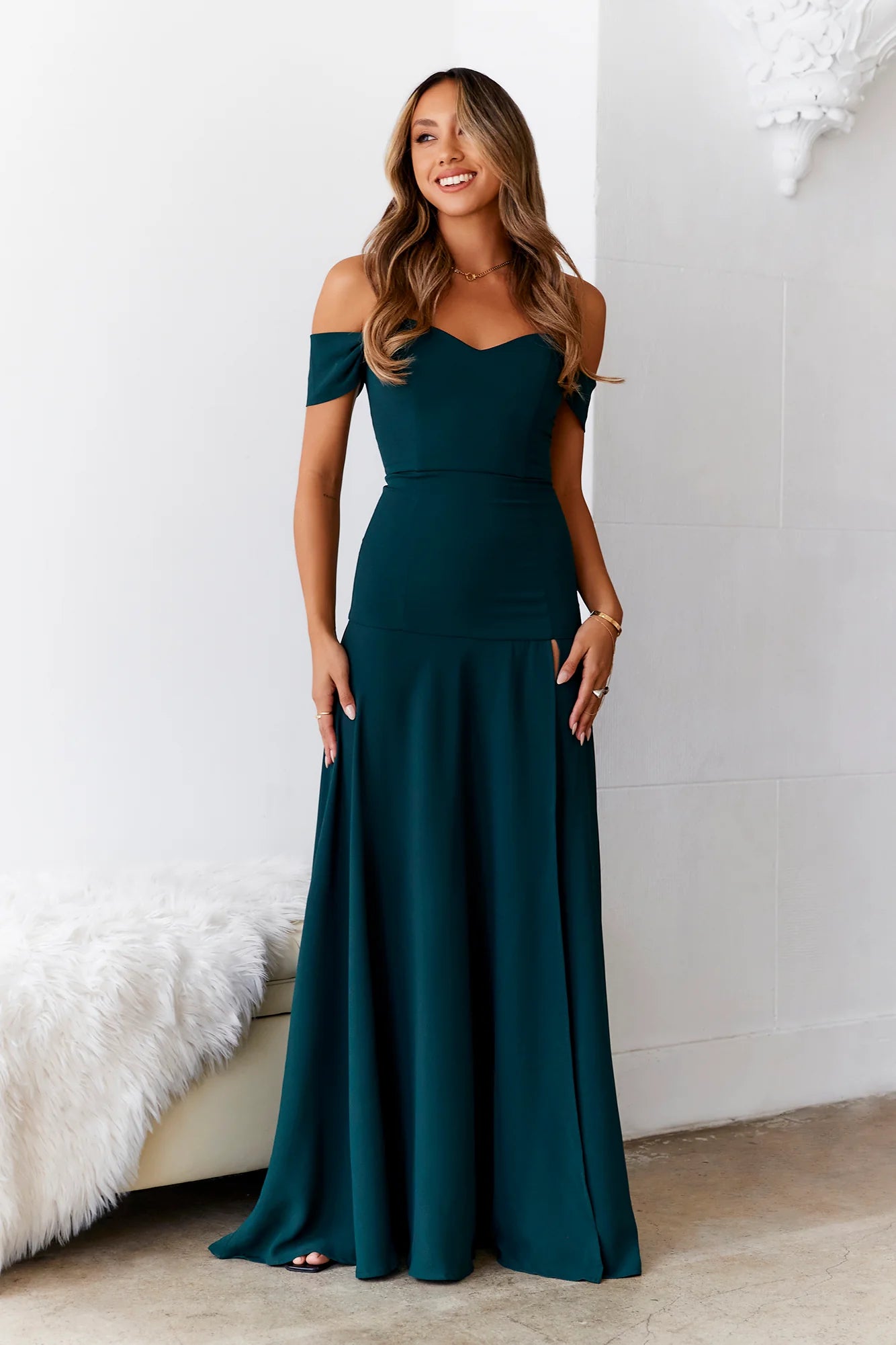 Blushing Cinderella Maxi Dress