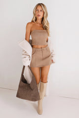 Luxe Teddy Coat Beige