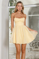 Seen In France Mini Dress Yellow