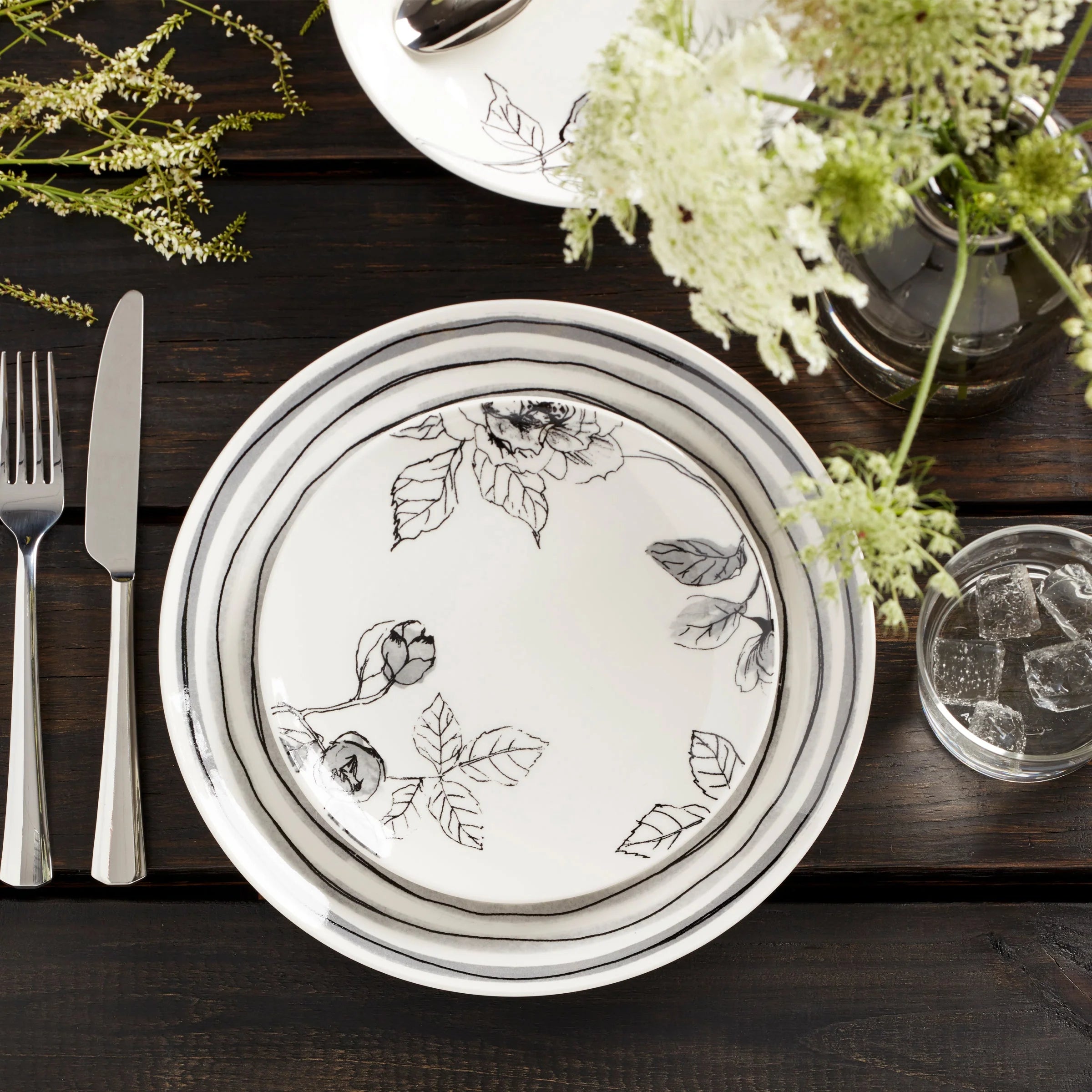 Sketchbook 12 Piece Dinnerware Set