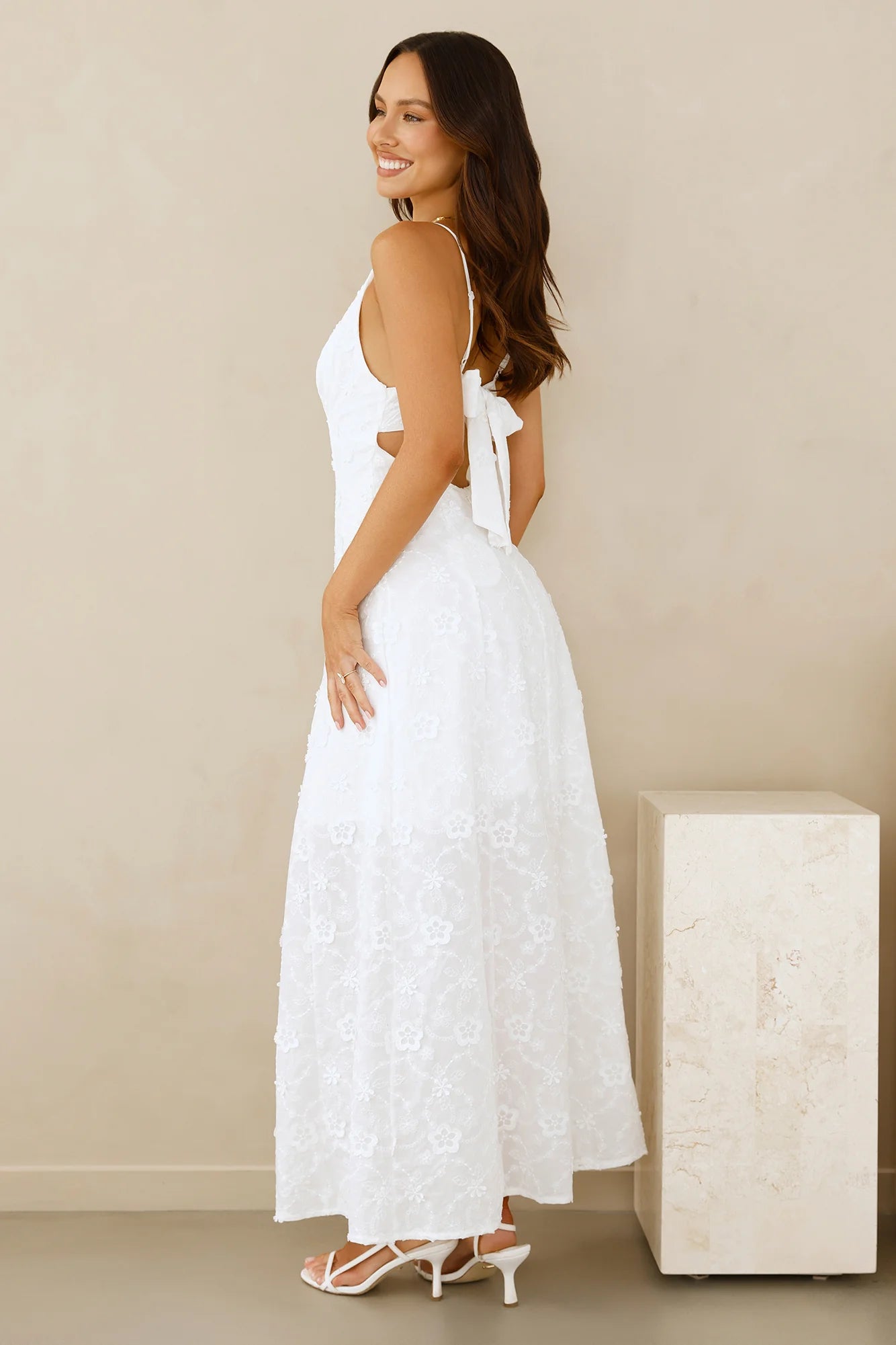 Soft Moonbeam Maxi Dress